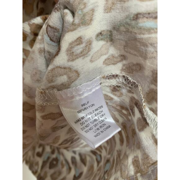 Her Entire Name Says Grace Leopard Print Sundress Mini Size Women's Medium - Picture 4 of 5